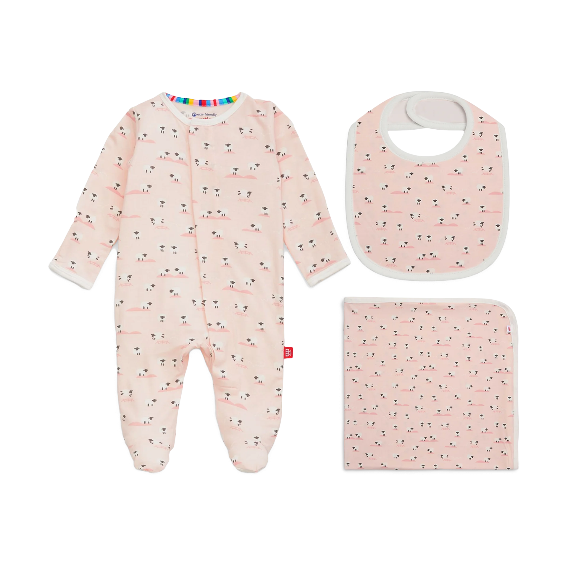 Magnetic Me Modal Magnetic 3 Piece Gift Set - Ba Ba Baby Pink, Newborn | Babylist Shop
