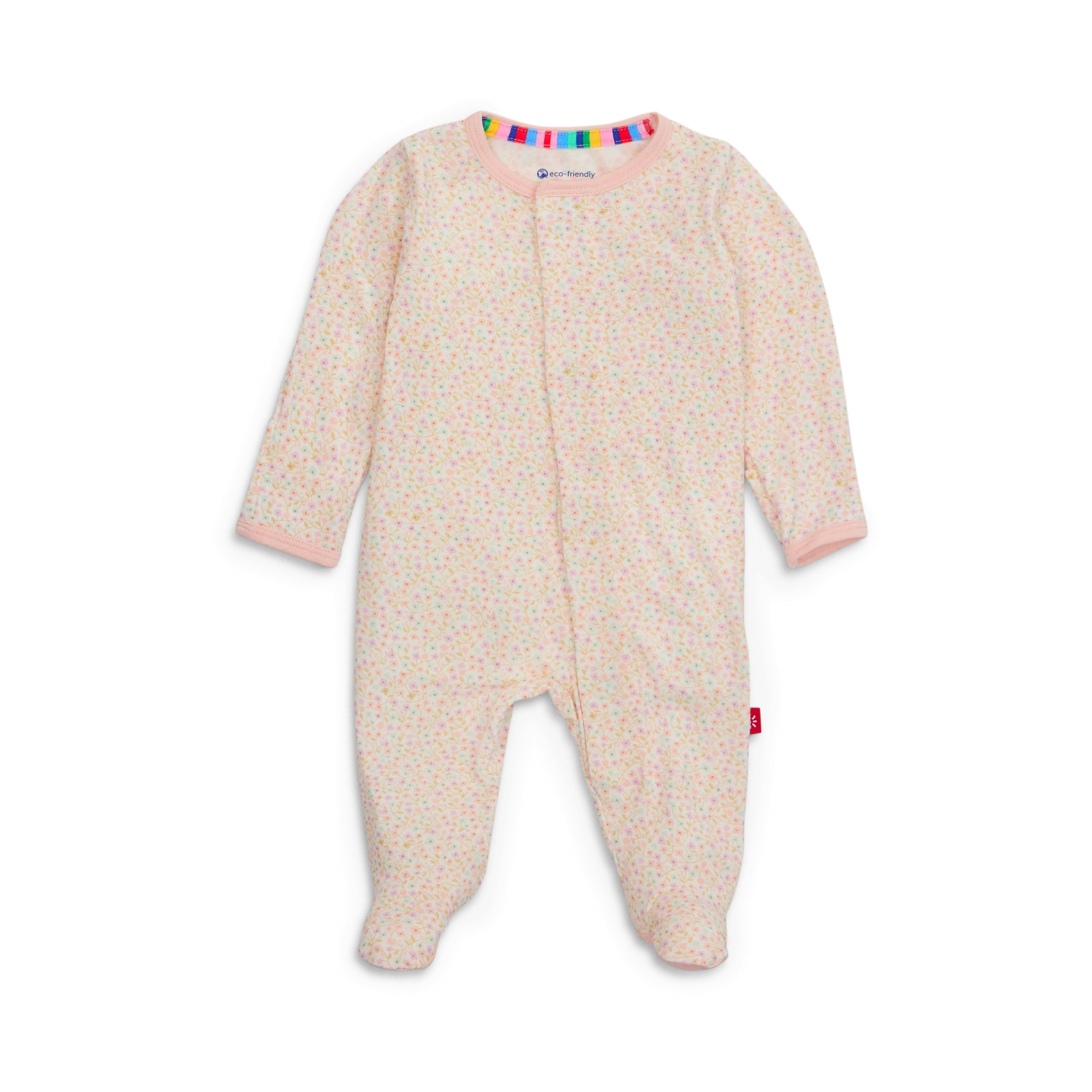 Magnetic Me Modal Magnetic Footie - Bedford Floral, Newborn | Babylist Shop