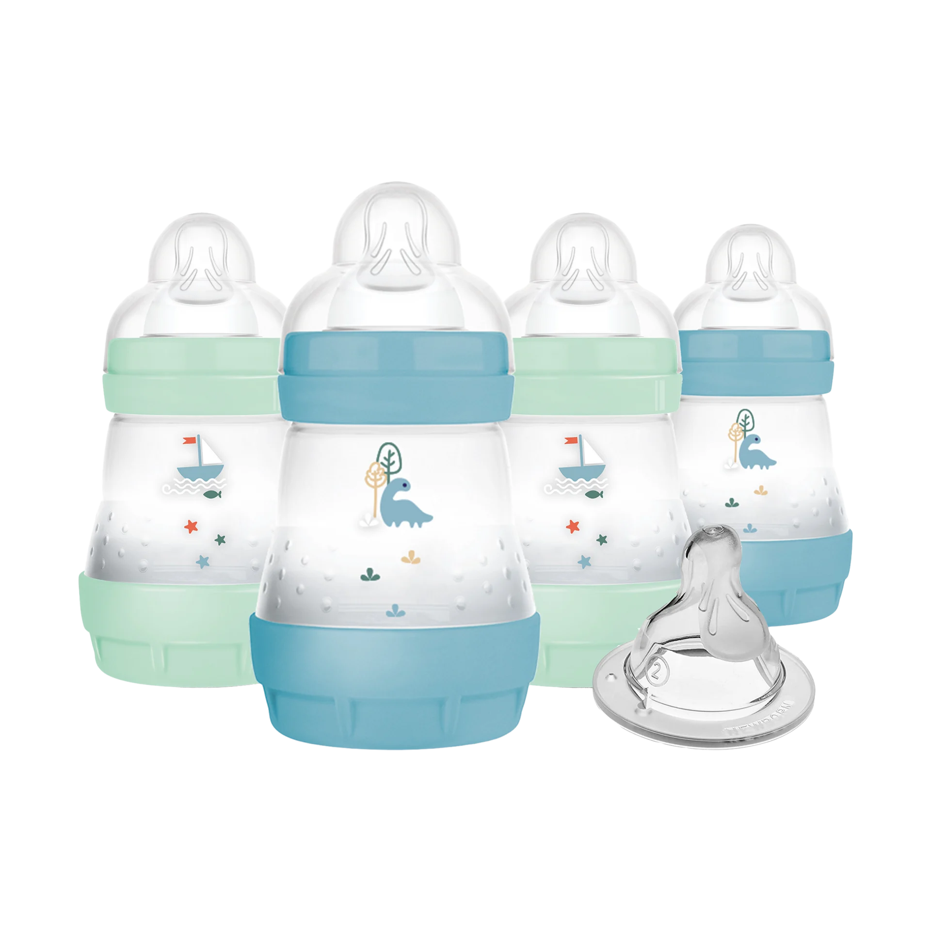MAM Easy Start Anti-Colic Baby Bottle (4 Pack) - 5oz | Babylist Shop
