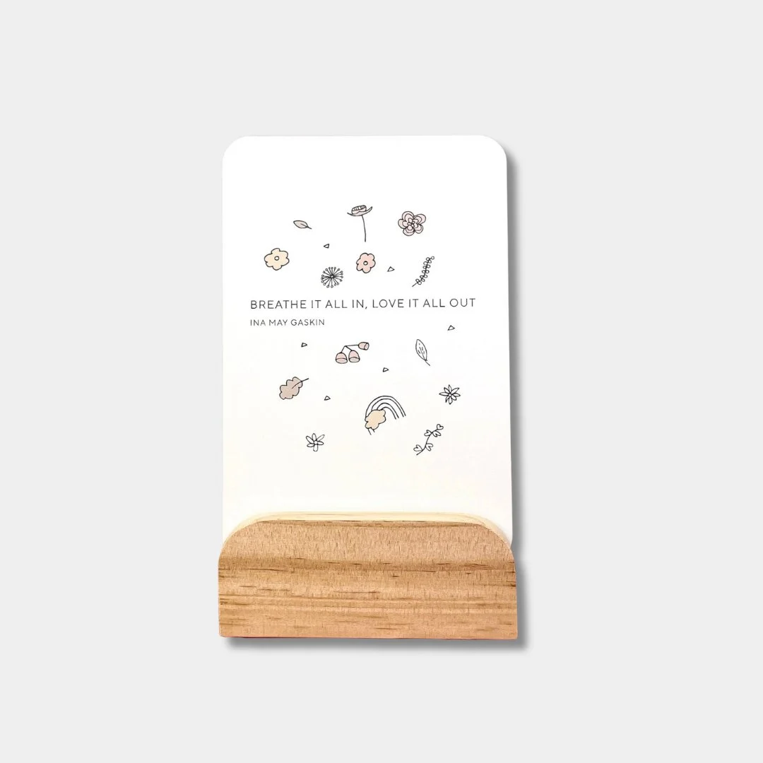 Mama Mantra Cards with Timber Stand