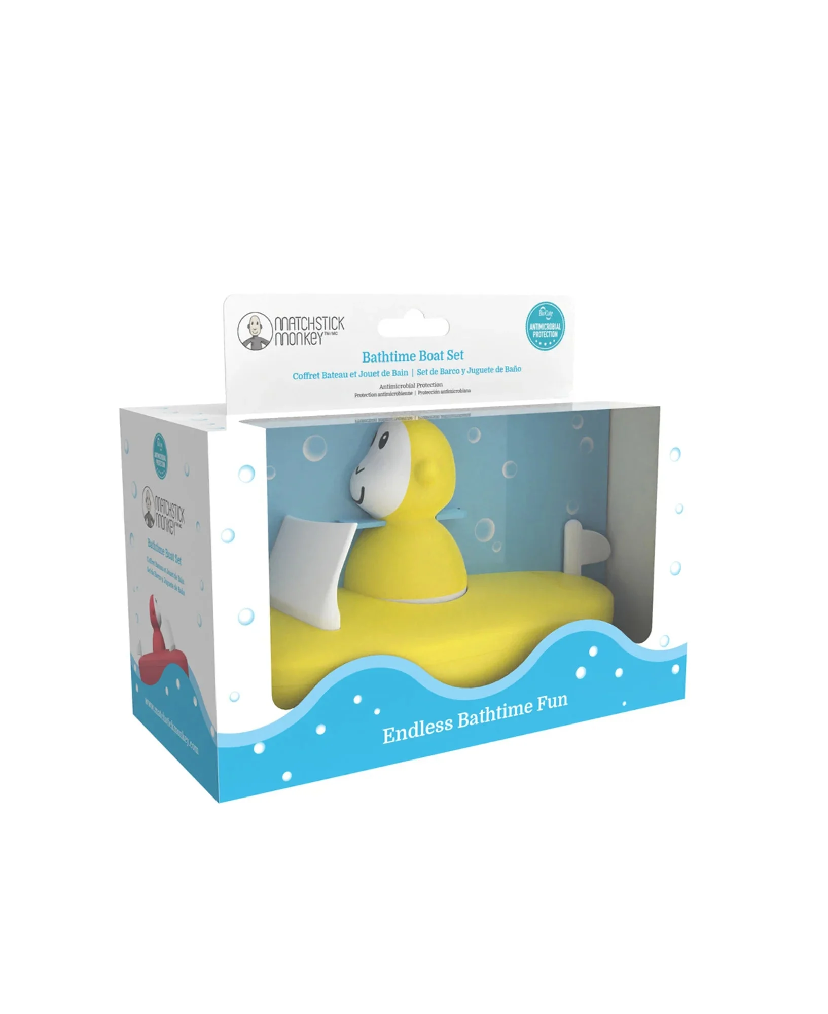 Matchstick Monkey Boat Set - Yellow