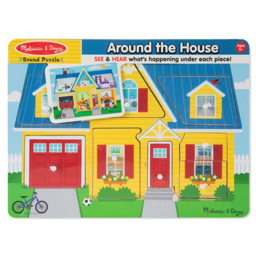 Melissa & Doug Around the House Sound Puzzle - 8pc