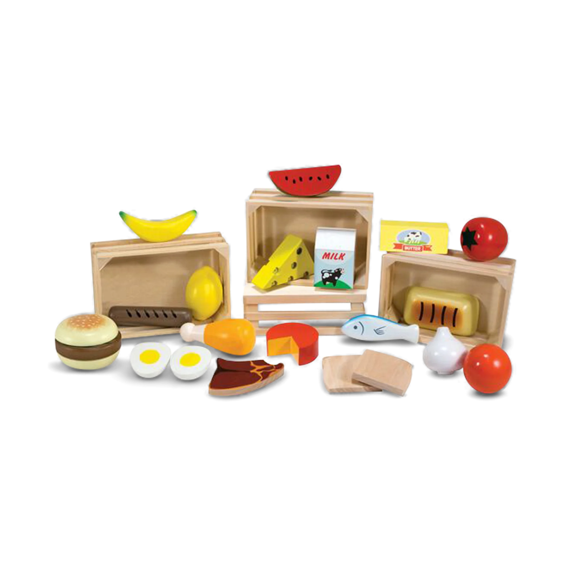 Melissa & Doug Food Groups Wooden Play Food | Babylist Shop