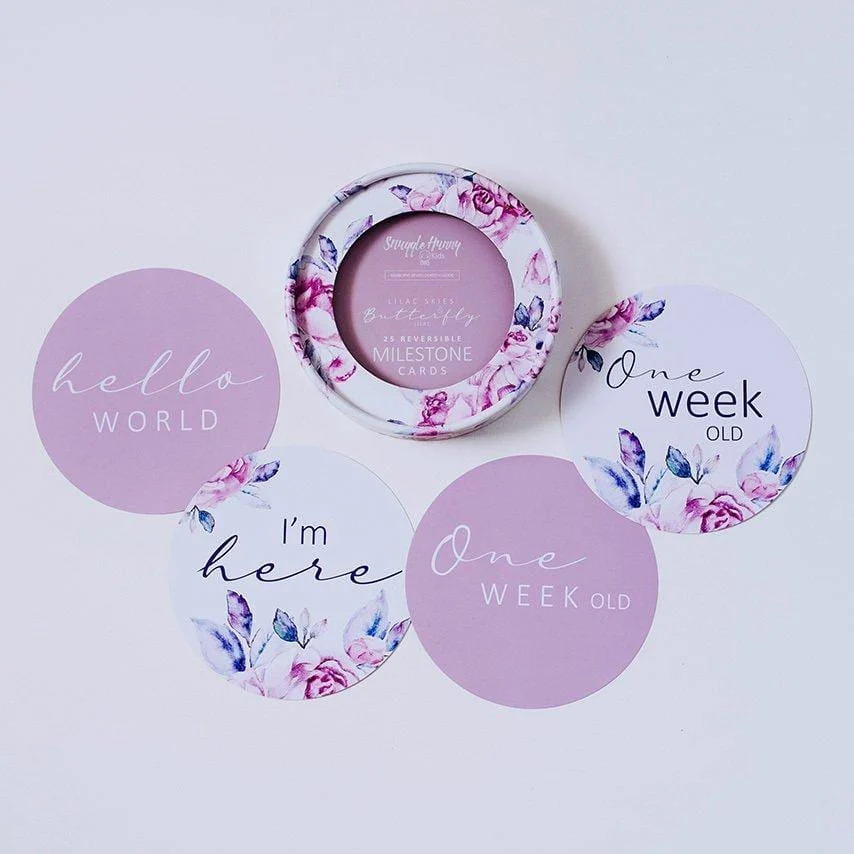 Milestone Cards Lilac Skies