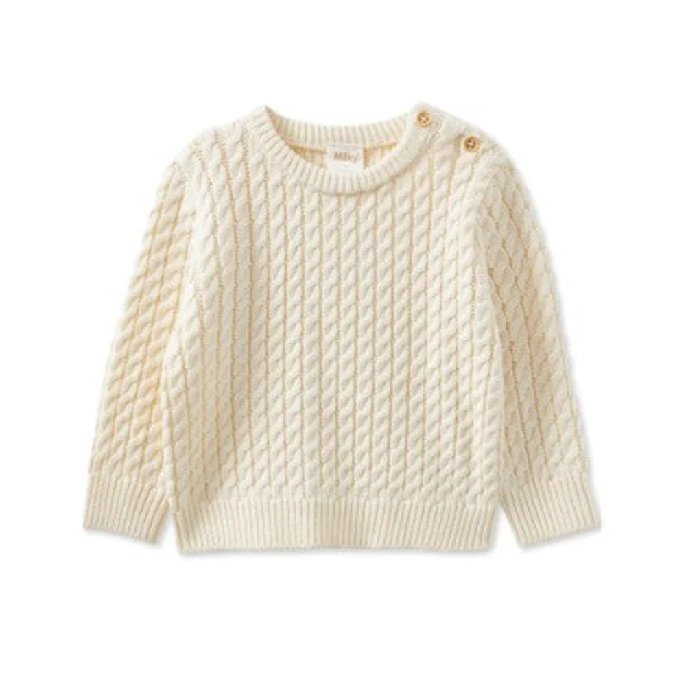 Milky Clothing Natural Cable Knit Jumper