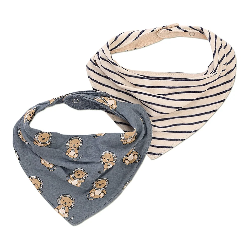 Mobi Minors Bandana Bibs 2 Pack Lions