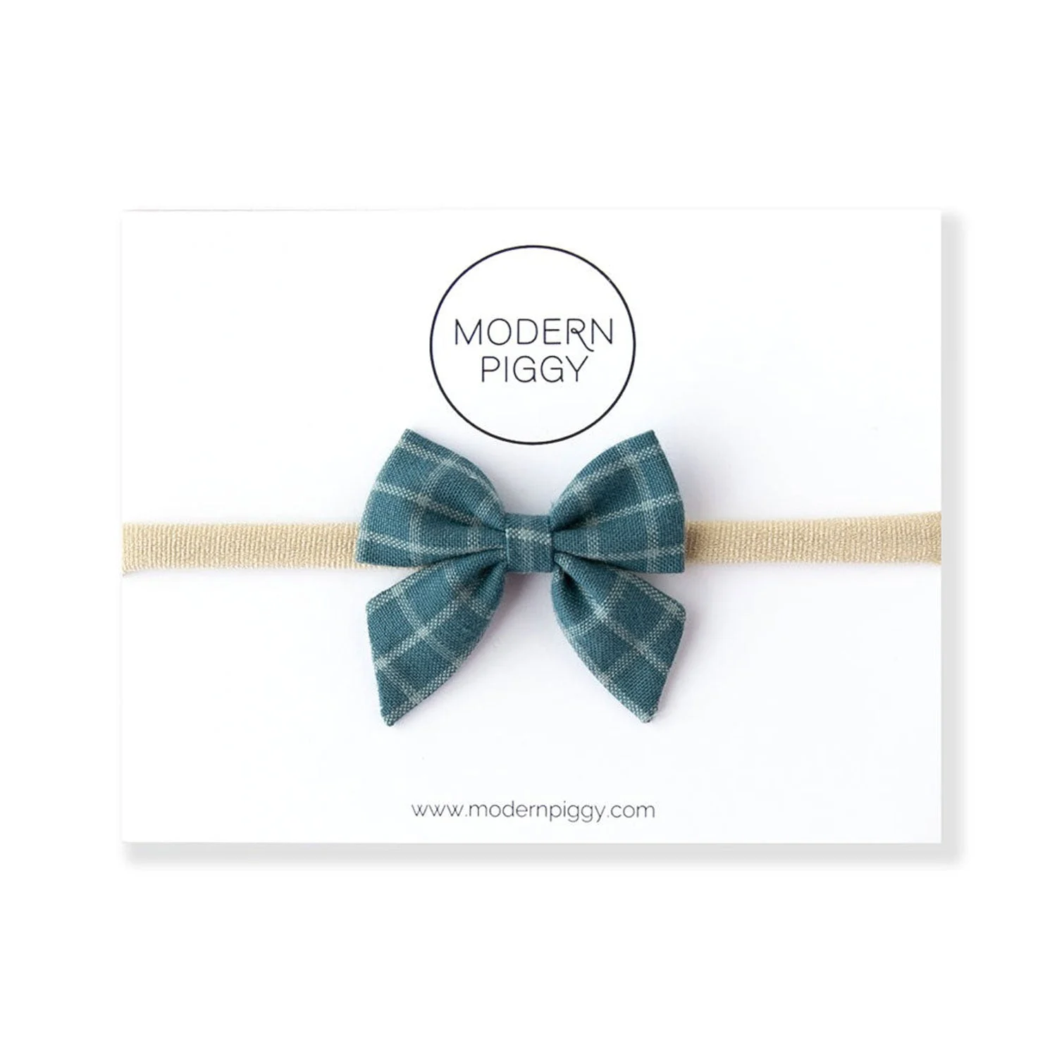 Modern Piggy Mini Piggy Bow - Nylon Headband