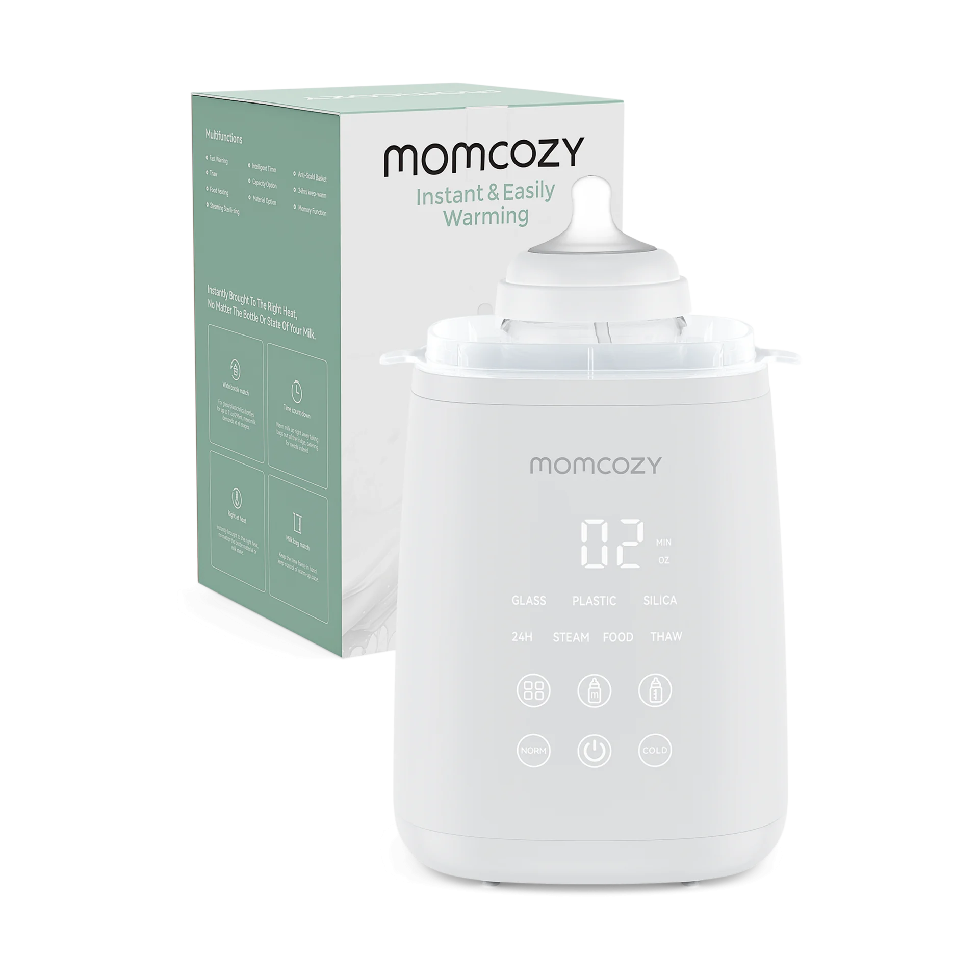 Momcozy Baby Bottle Warmer - White | Babylist Shop