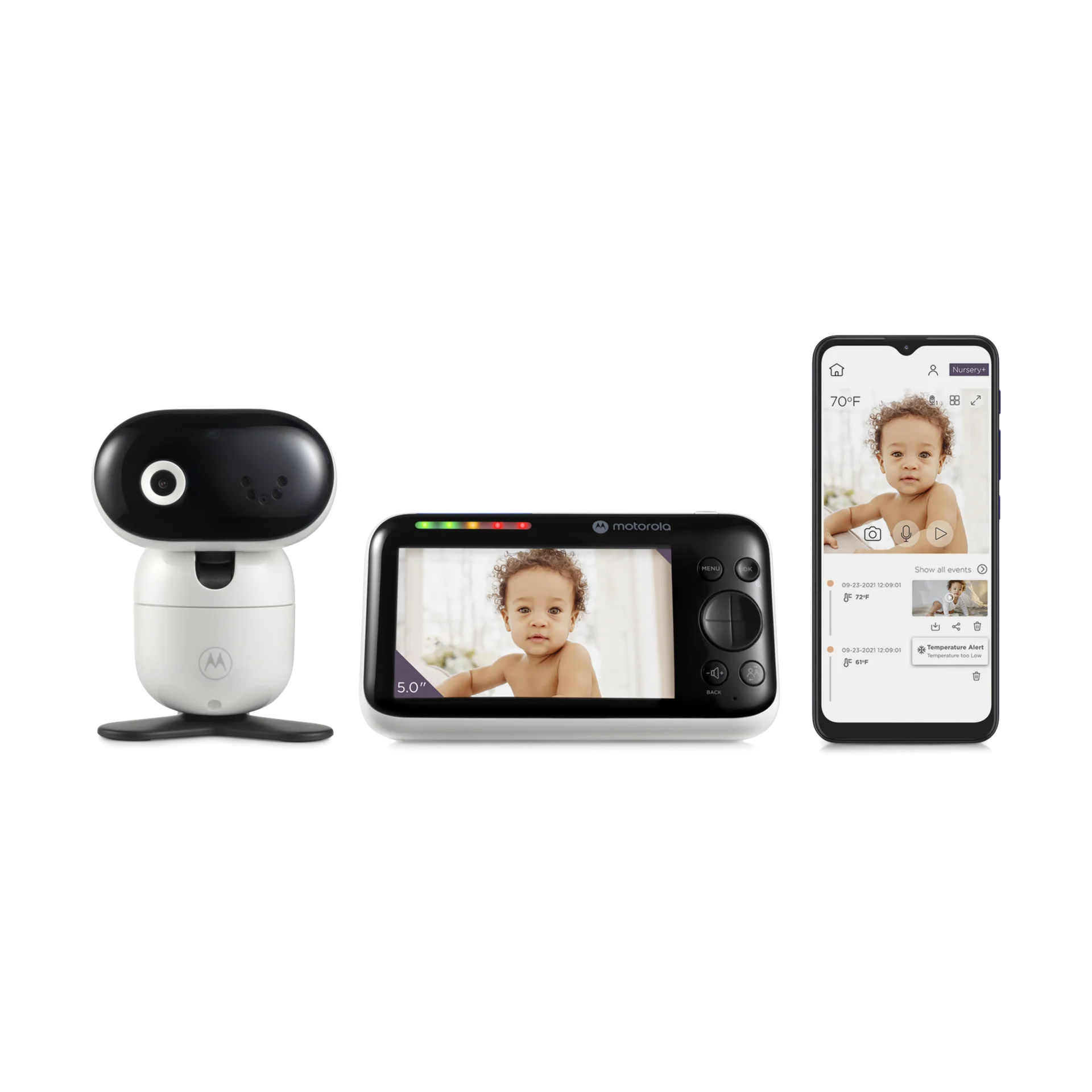 Motorola PIP 1510 Connect 5" 1080p Remote Pan/Tilt Video Baby Monitor - 1 Camera | Babylist Shop