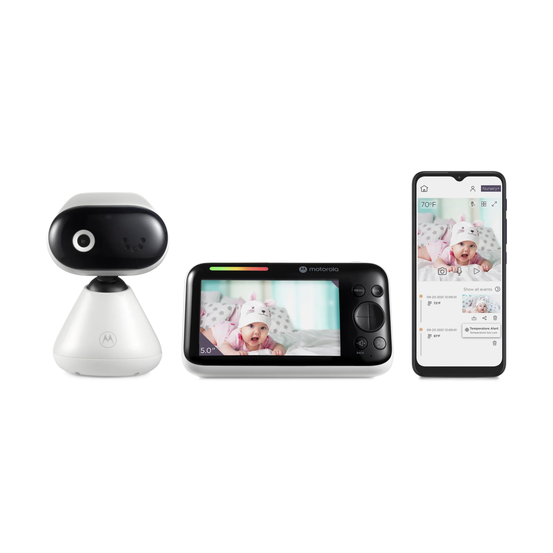 Motorola PIP1500 Connect 5" 1080p Manual Pan/Tilt Video Baby Monitor - 1 Camera | Babylist Shop