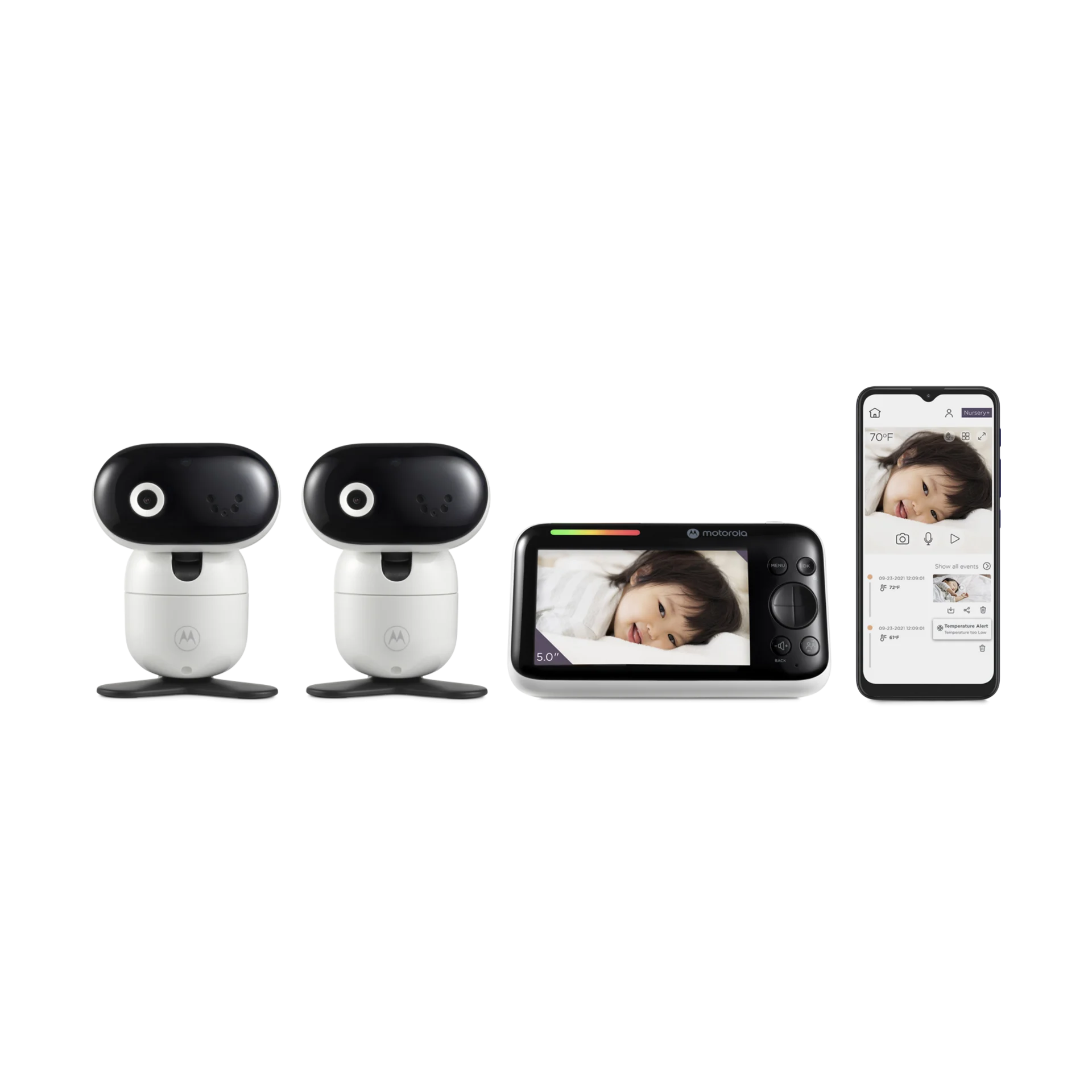 Motorola PIP1610 HD Connect 5" 1080pRemote Pan/Tilt Video Baby Monitor - 2 Cameras | Babylist Shop