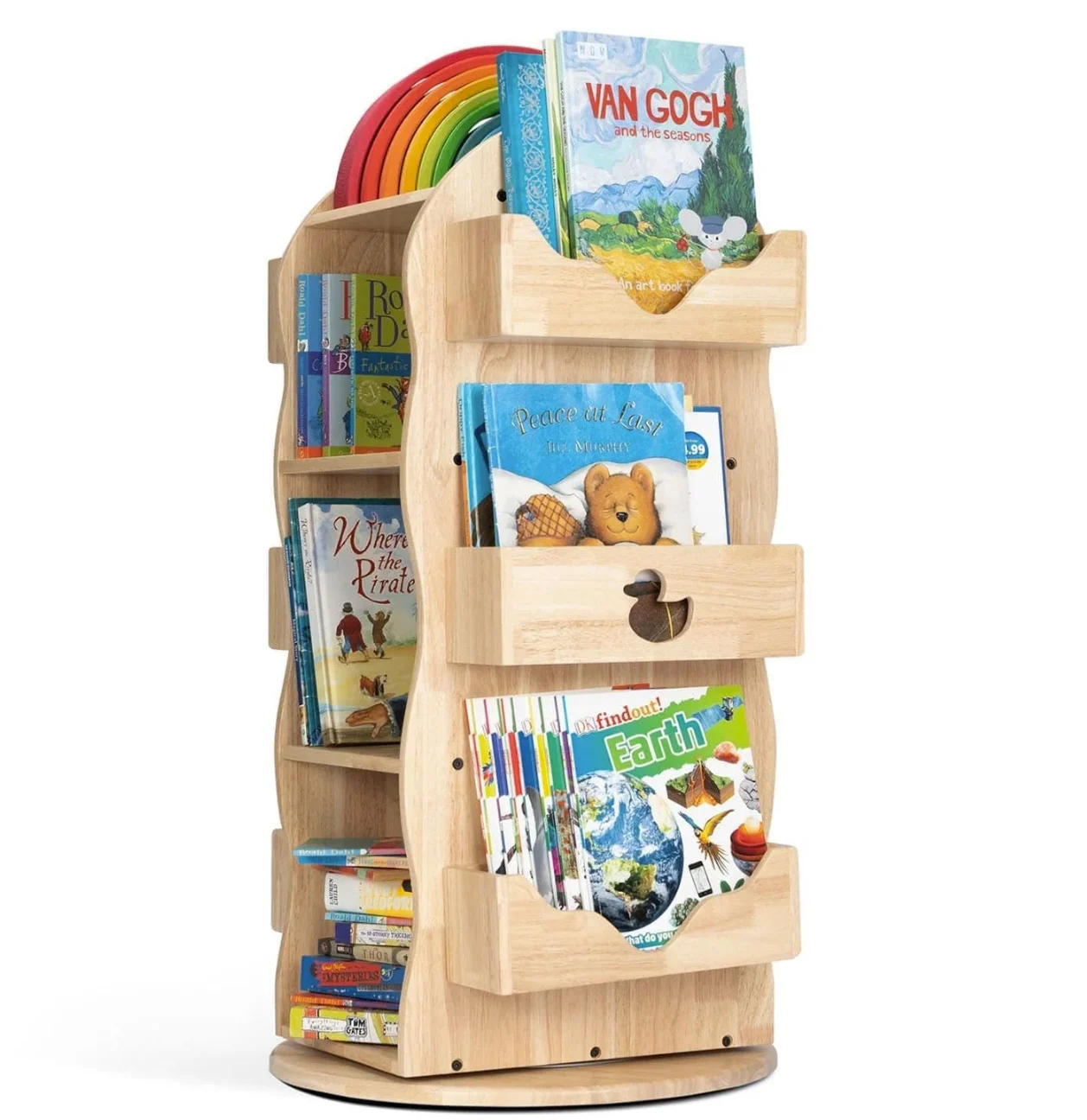 My duckling BINDIRevolving Solid Wood Children's Bookcase