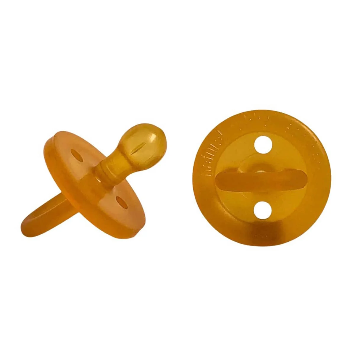 Natural Rubber Soother - Twin Rounded Pacifiers