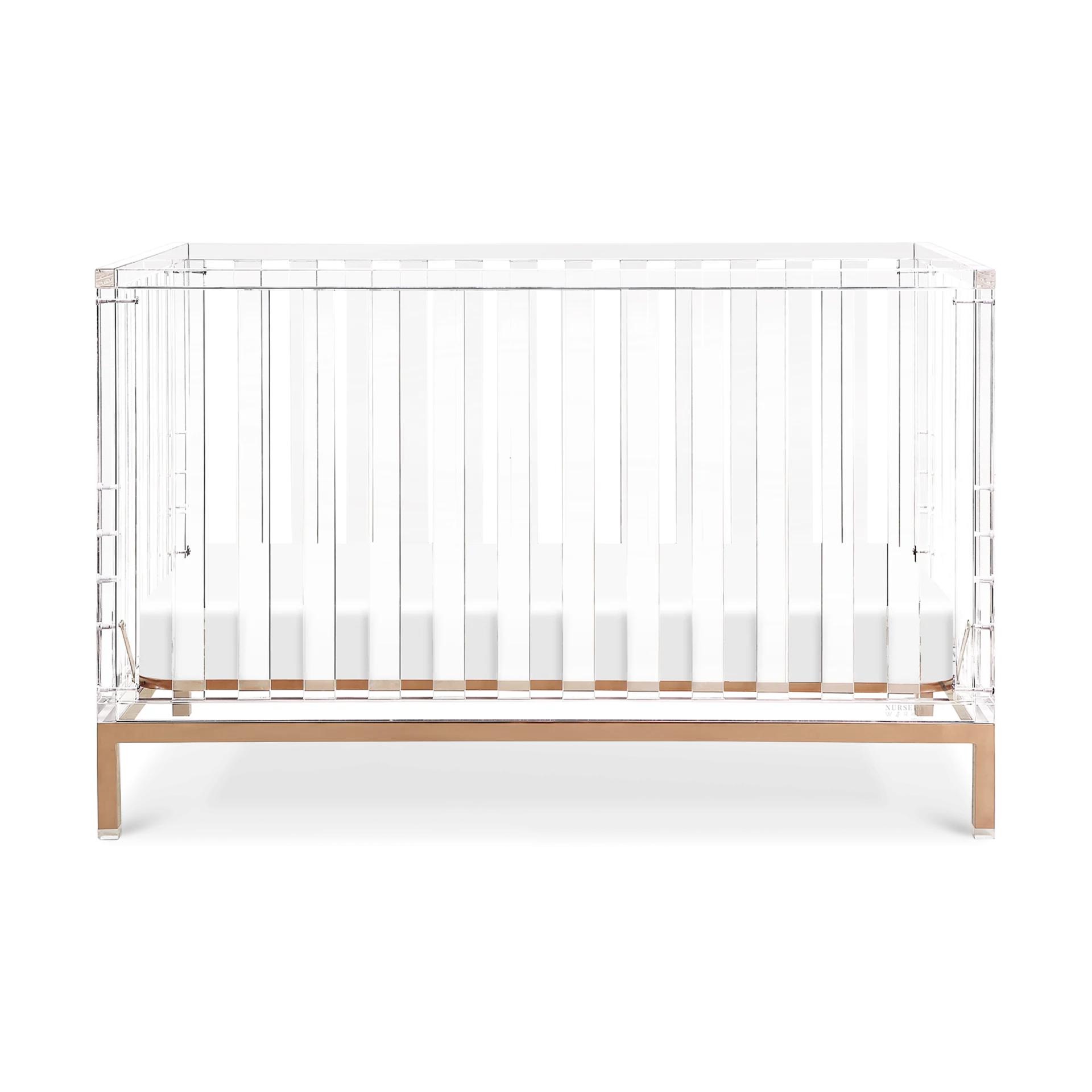 Nursery Works Luma Crib - Acrylic With Rose Gold | Babylist Shop
