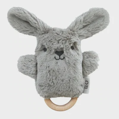 OB Designs Wooden Teething Rattle - Bodhi Bunny