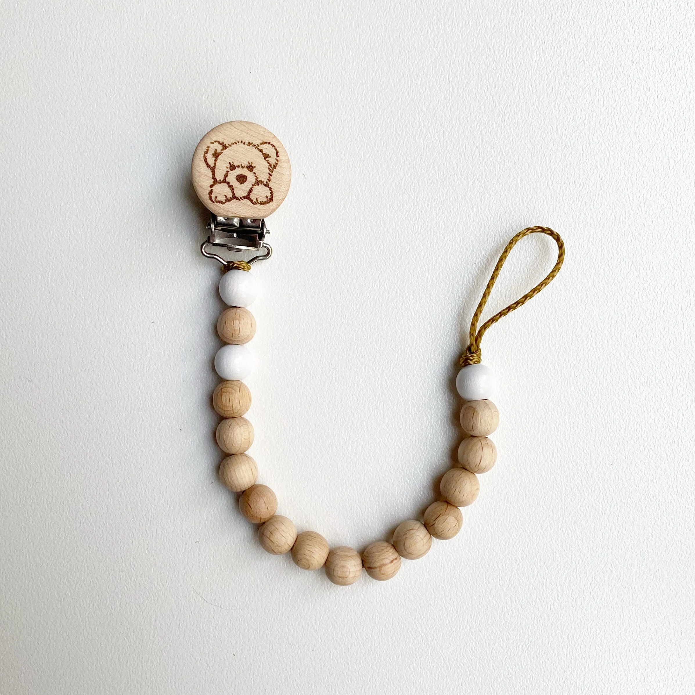 OLH Petite Bead Dummy Chain - Bear White