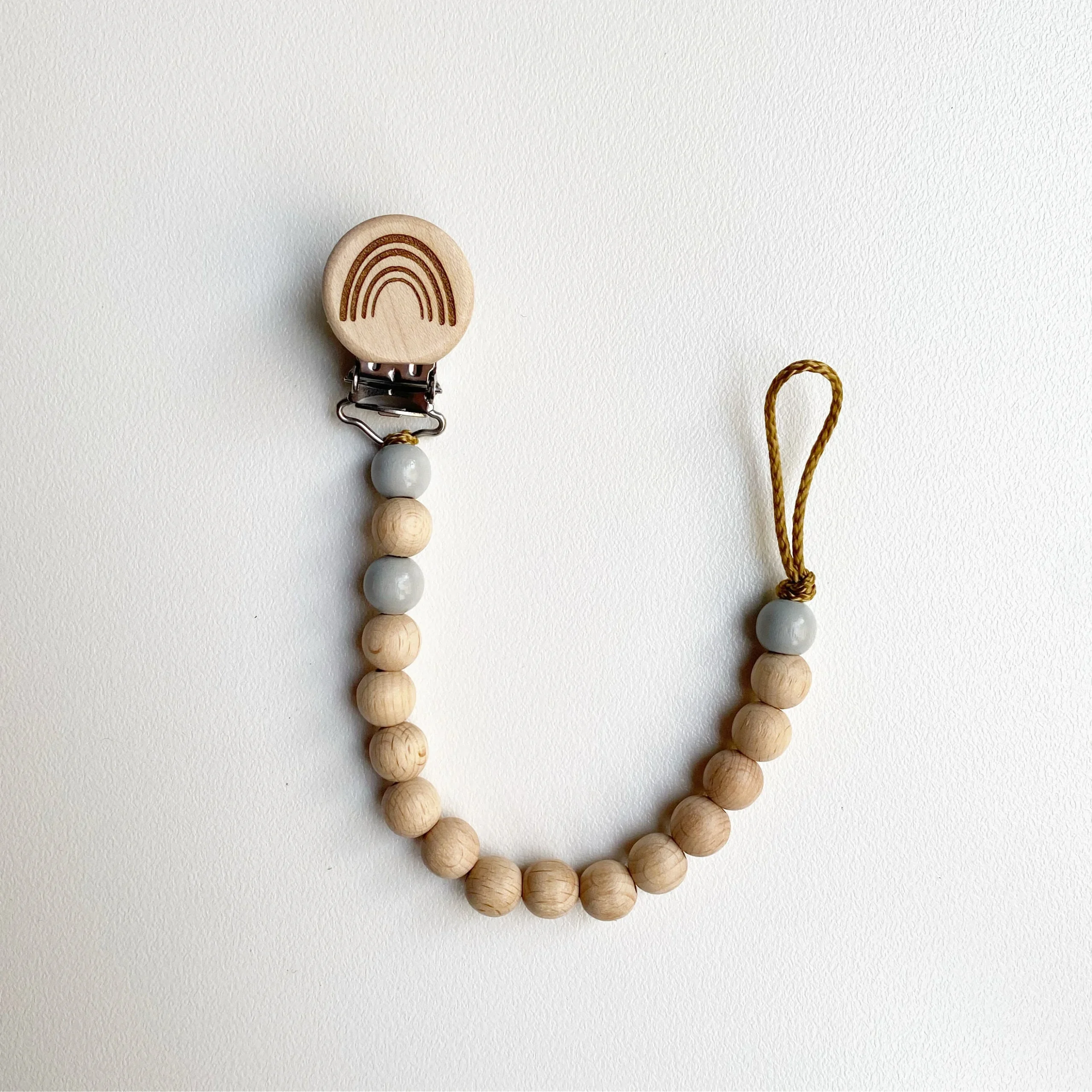 OLH Petite Bead Dummy Chain - Rainbow Grey