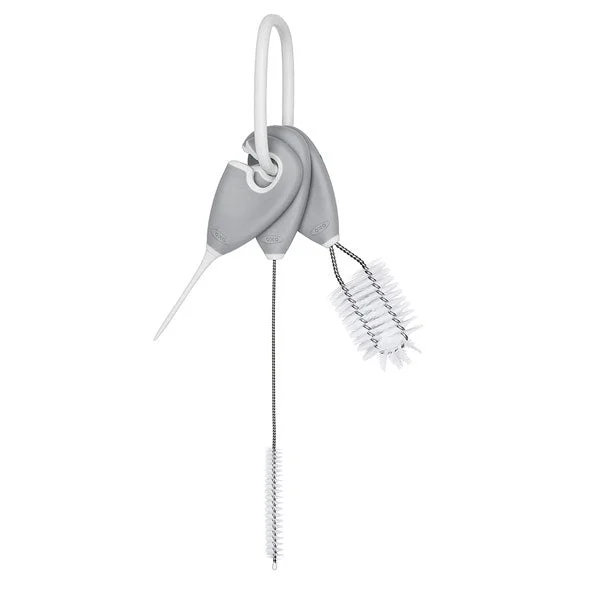 OXO Tot Straw & Sippy Cup Top Cleaning Set - Grey