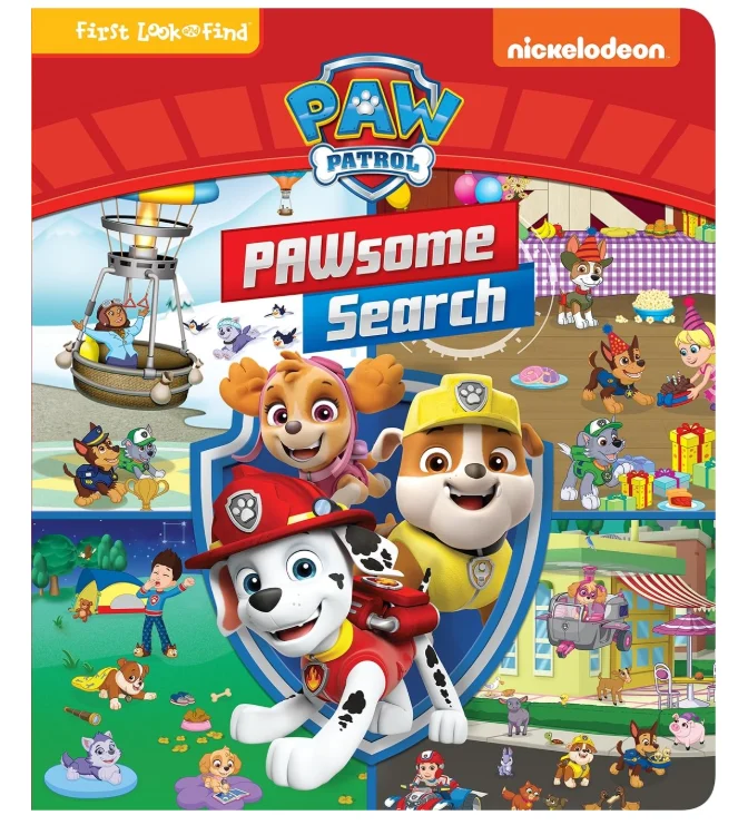 Paw Patrol Pawsome Search First Look & Find Board Book One