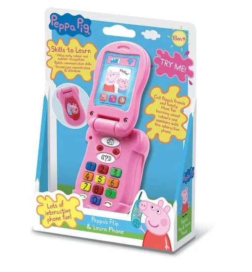 Peppa Pig Flip & Learn Phone Pink