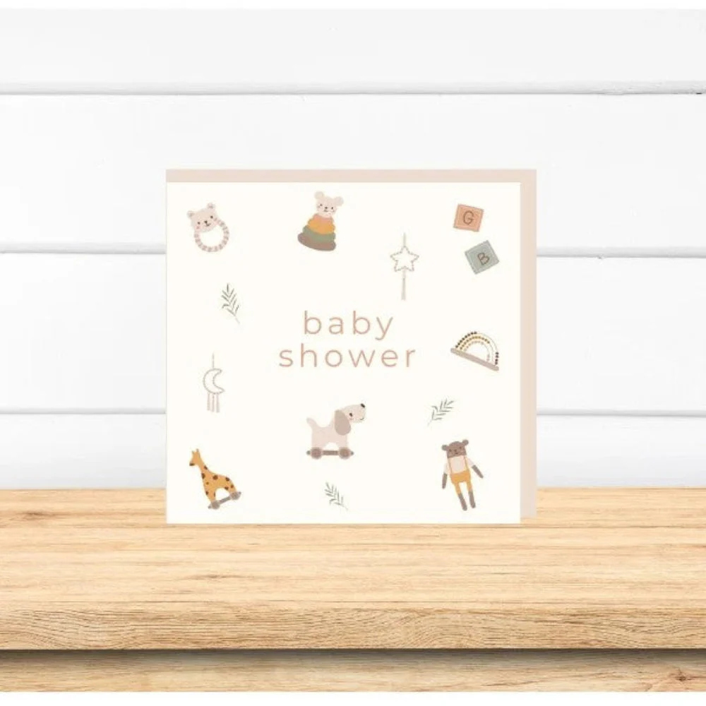 Petite Vous Baby Shower Card - Toys