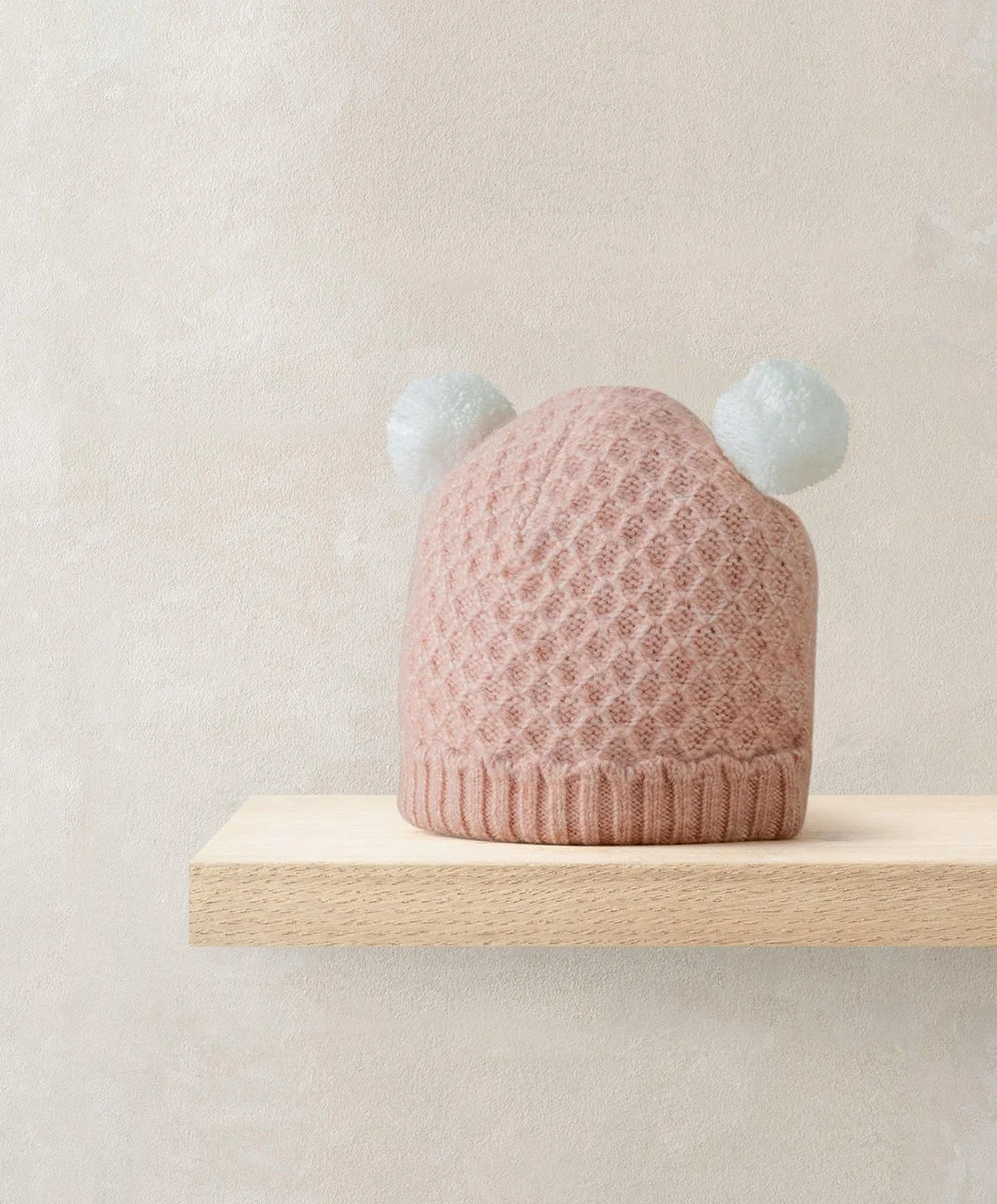Pink Pom Pom Hat