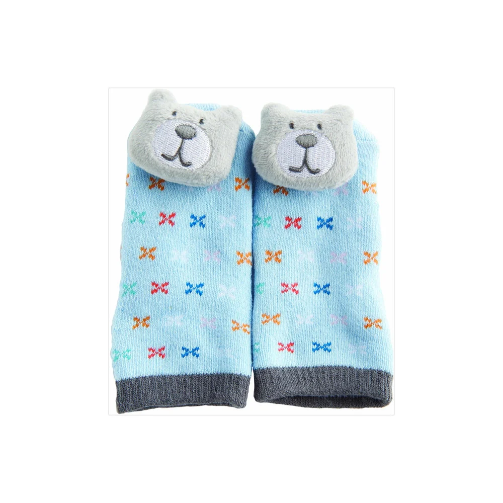 Playette Rattle Toe Socks 3-12 mths Boys
