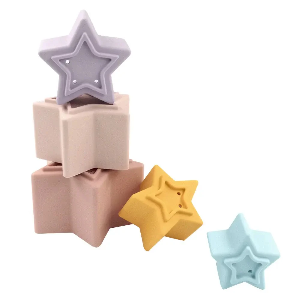 Playground Silicone Nesting Stars - Multi