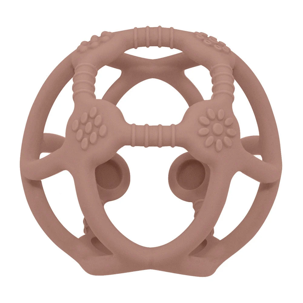 Playground Silicone Teething Ball-Rose