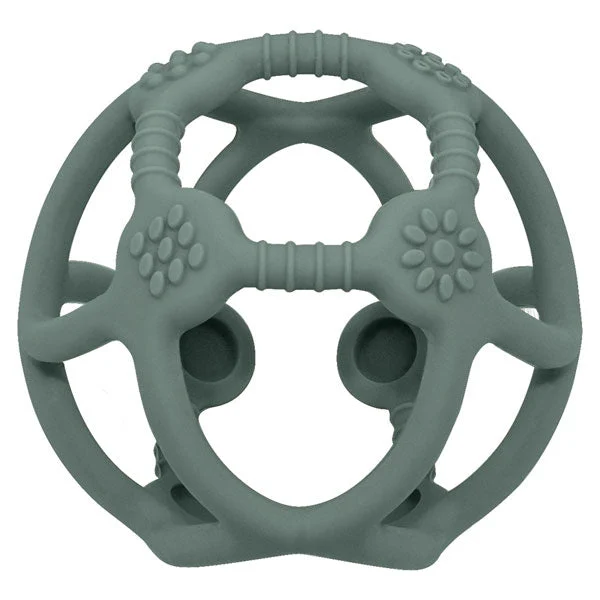 Playground Silicone Teething Ball Sage