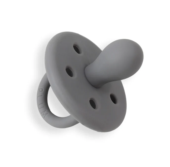 Plum All Silicone Soother 0-6m Grey Grey