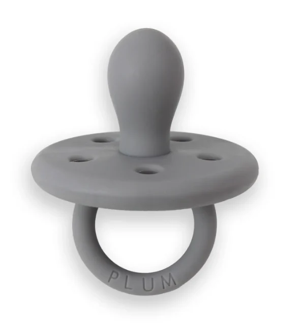 Plum All Silicone Soother 6-36m Grey Grey