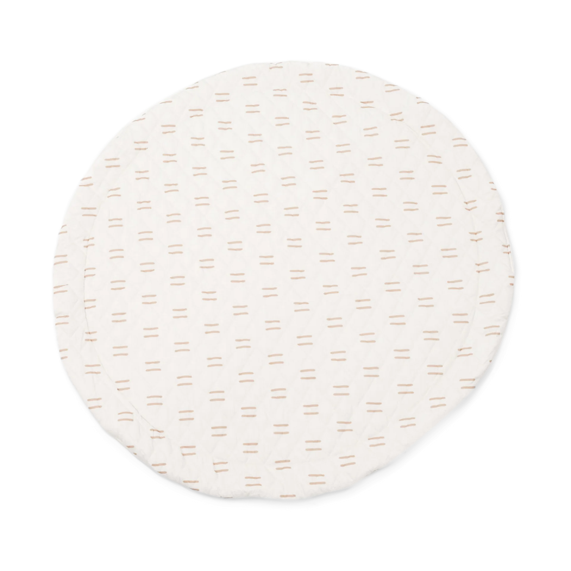 Poppyseed Play Extra Padded Round Play Mat - Neutral Line | Babylist Shop