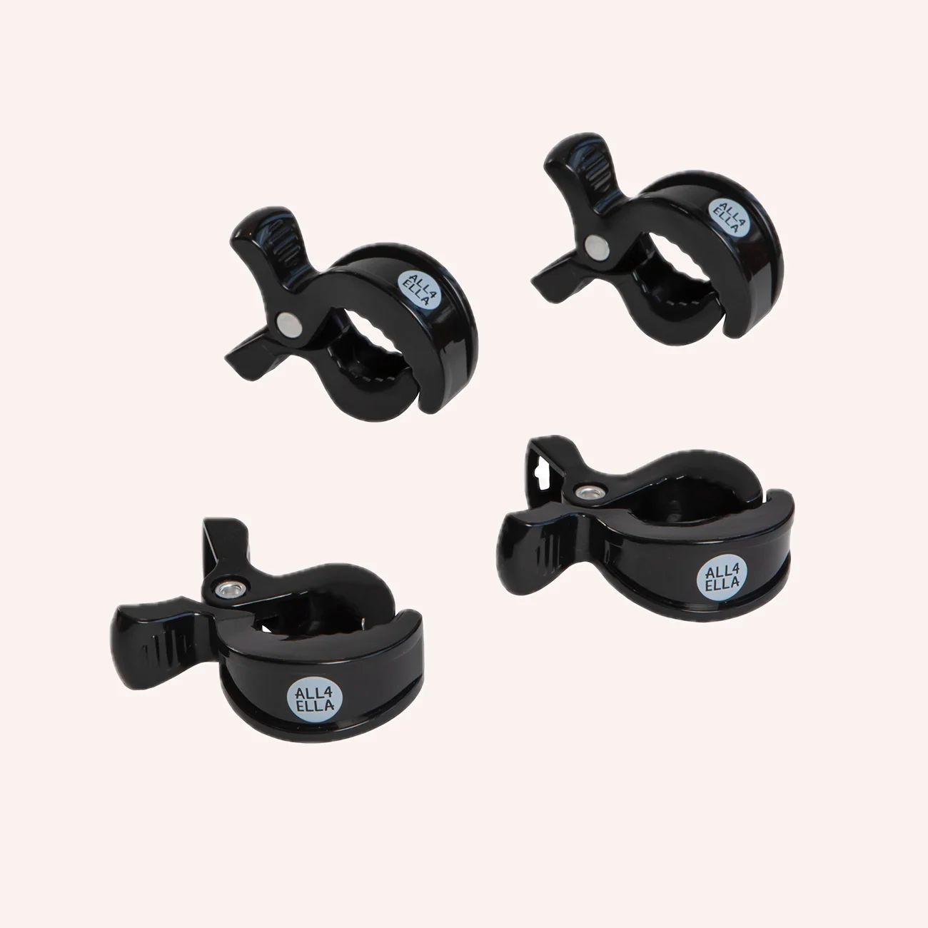 Pram Pegs 4 pack - Black