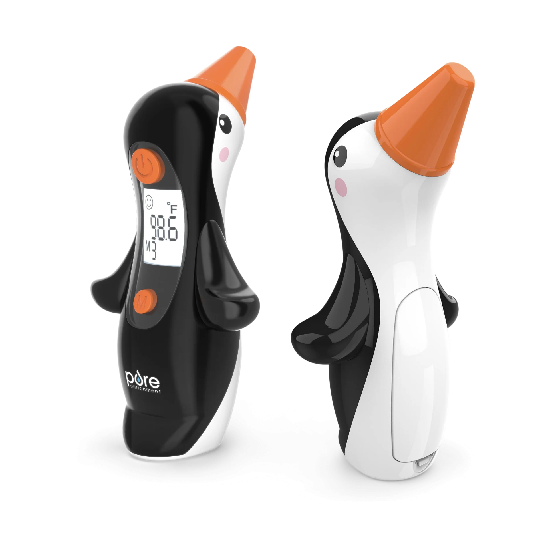 Pure Enrichment PureBaby Penguin Ear Thermometer - Black | Babylist Shop