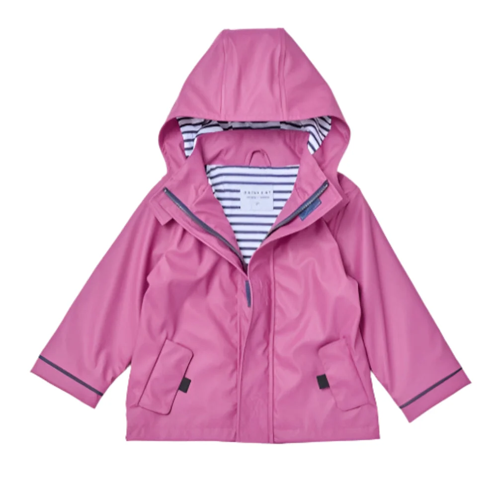 Rainkoat Stripy Sailor Jacket - Wild Berry