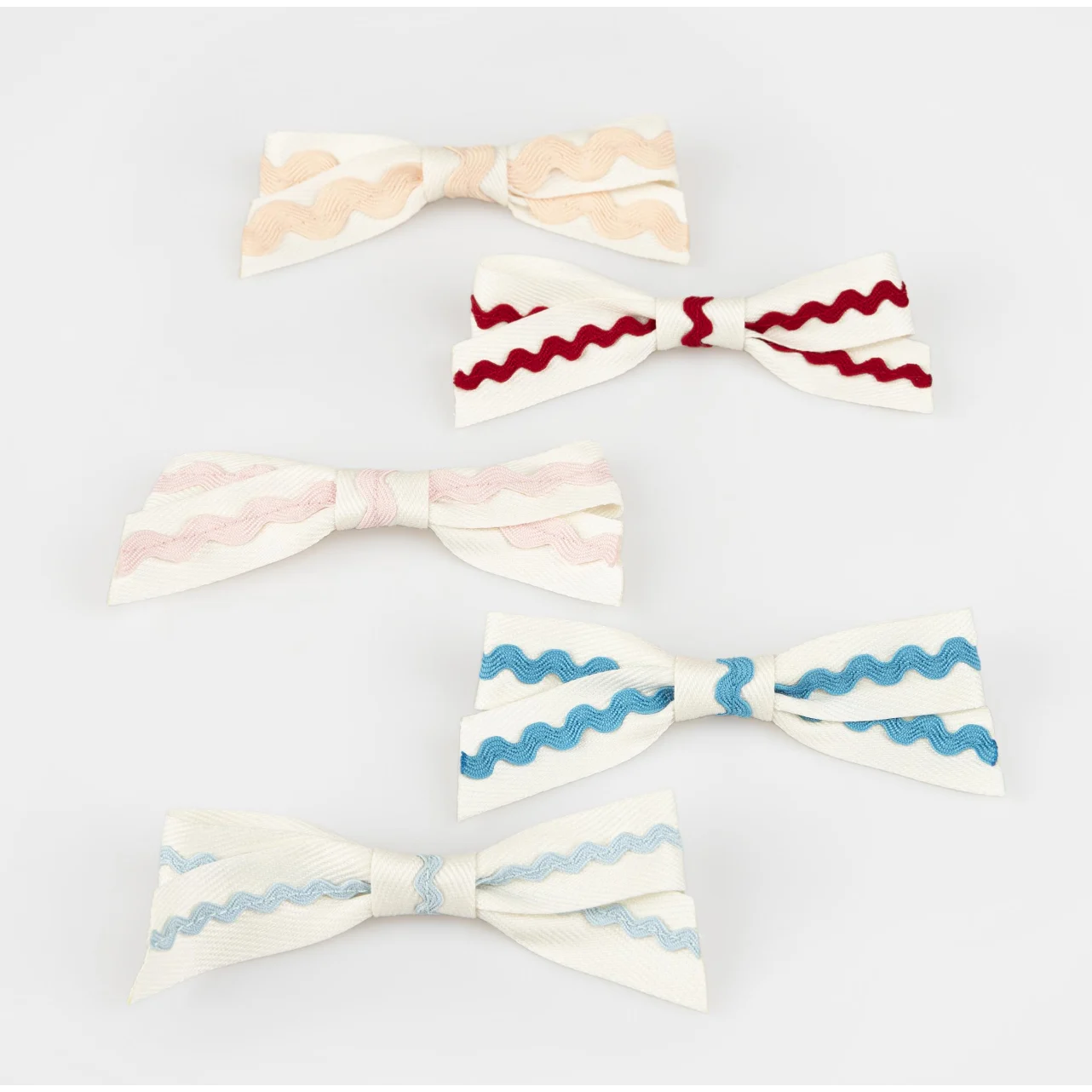 Ric Rac Bow Hair Clips