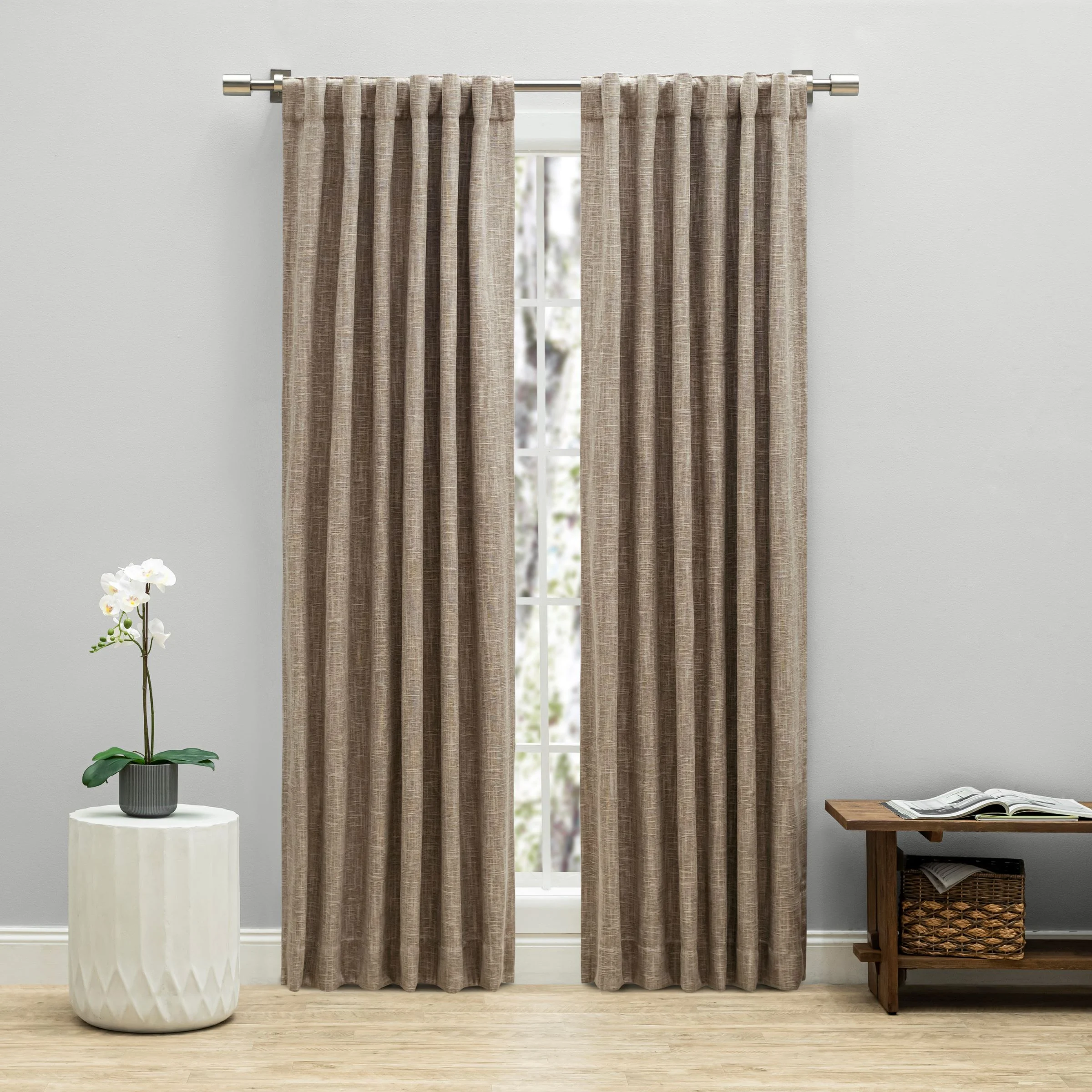 Ricardo Trading Haven Blackout Linen Curtain Panel - Harvest, 52"W X 63"L | Babylist Shop