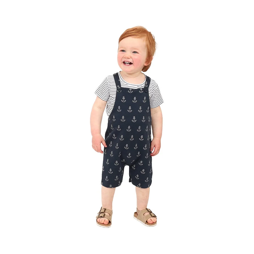 Ricochet Baby 2pc Shortall Set Anchors