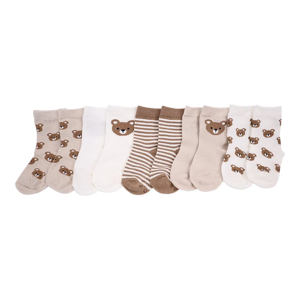 Ricochet Baby 5pk Bears Socks Multi