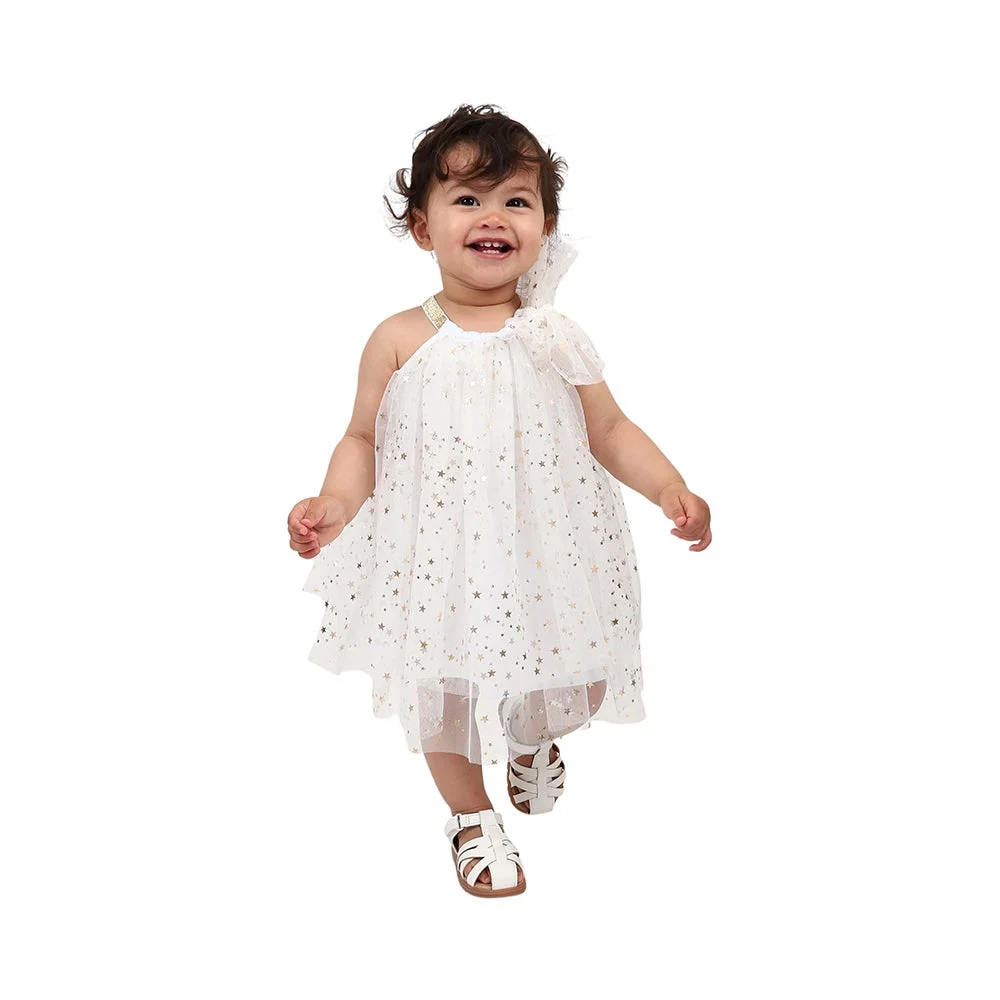 Ricochet Baby Christmas Dress White