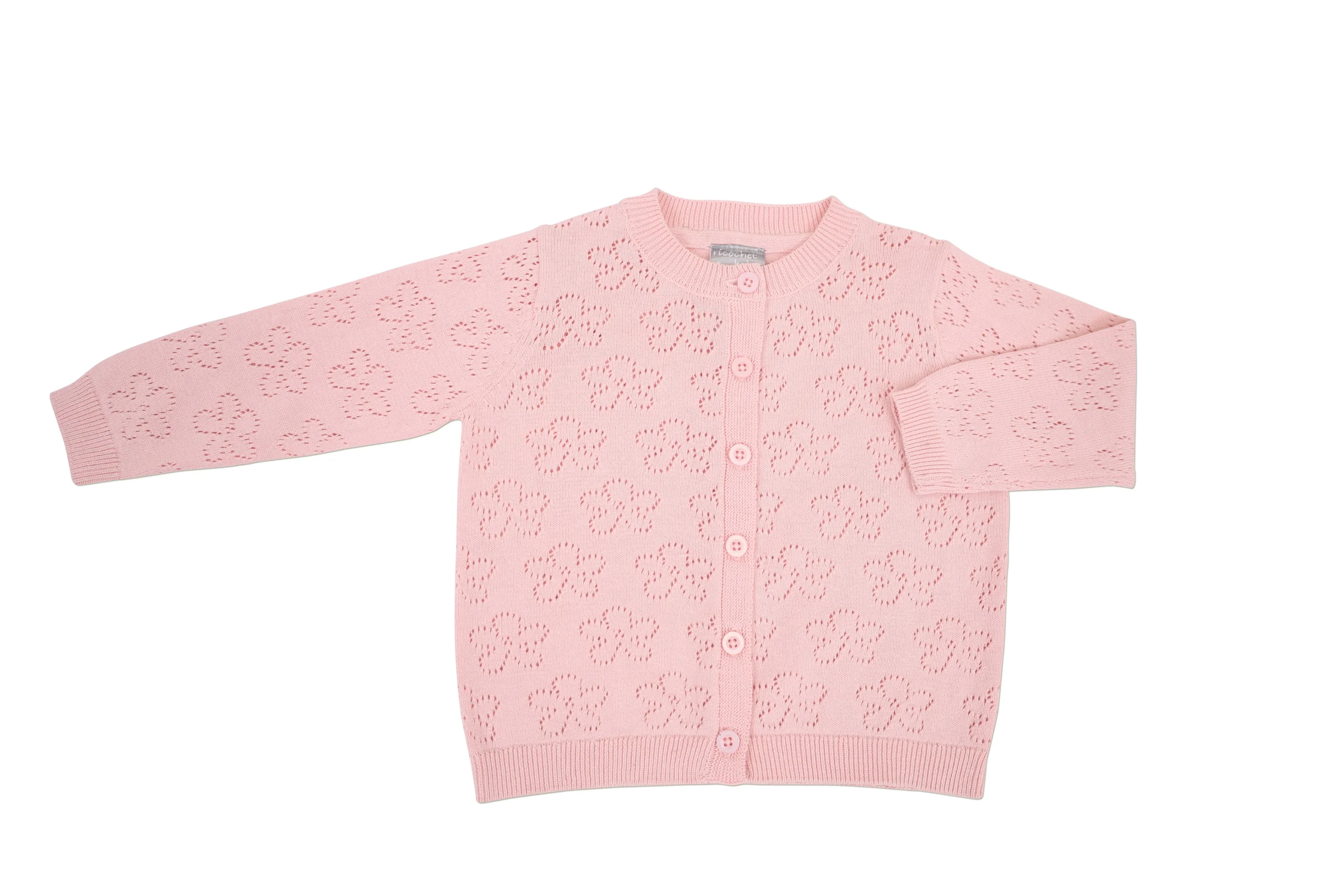 Ricochet Baby Daisy Cardigan Blush