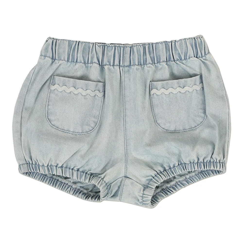 Ricochet Baby Denim Bloomer Shorts Chambray