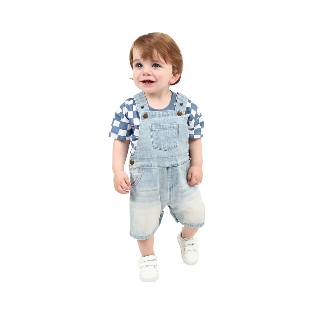 ​ricochet Baby Denim Shortalls Denim