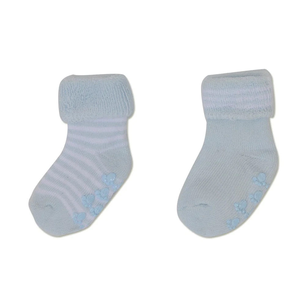 Ricochet Baby Non-slip Grip Socks 2-Pack Blue