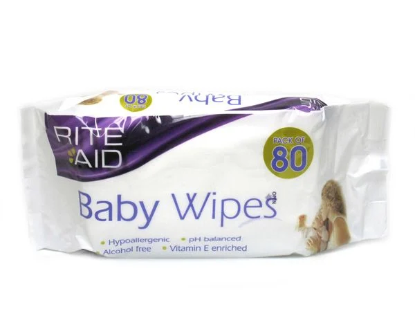 Rite Aid Baby Extra Thick Baby Wipes 80’s