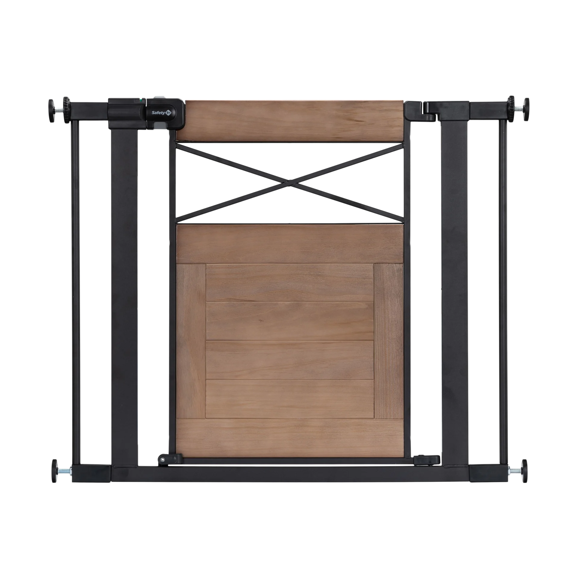 Safety 1st Easy Install Modern Farmhouse Gate - Grey Stain Finish | Babylist Shop