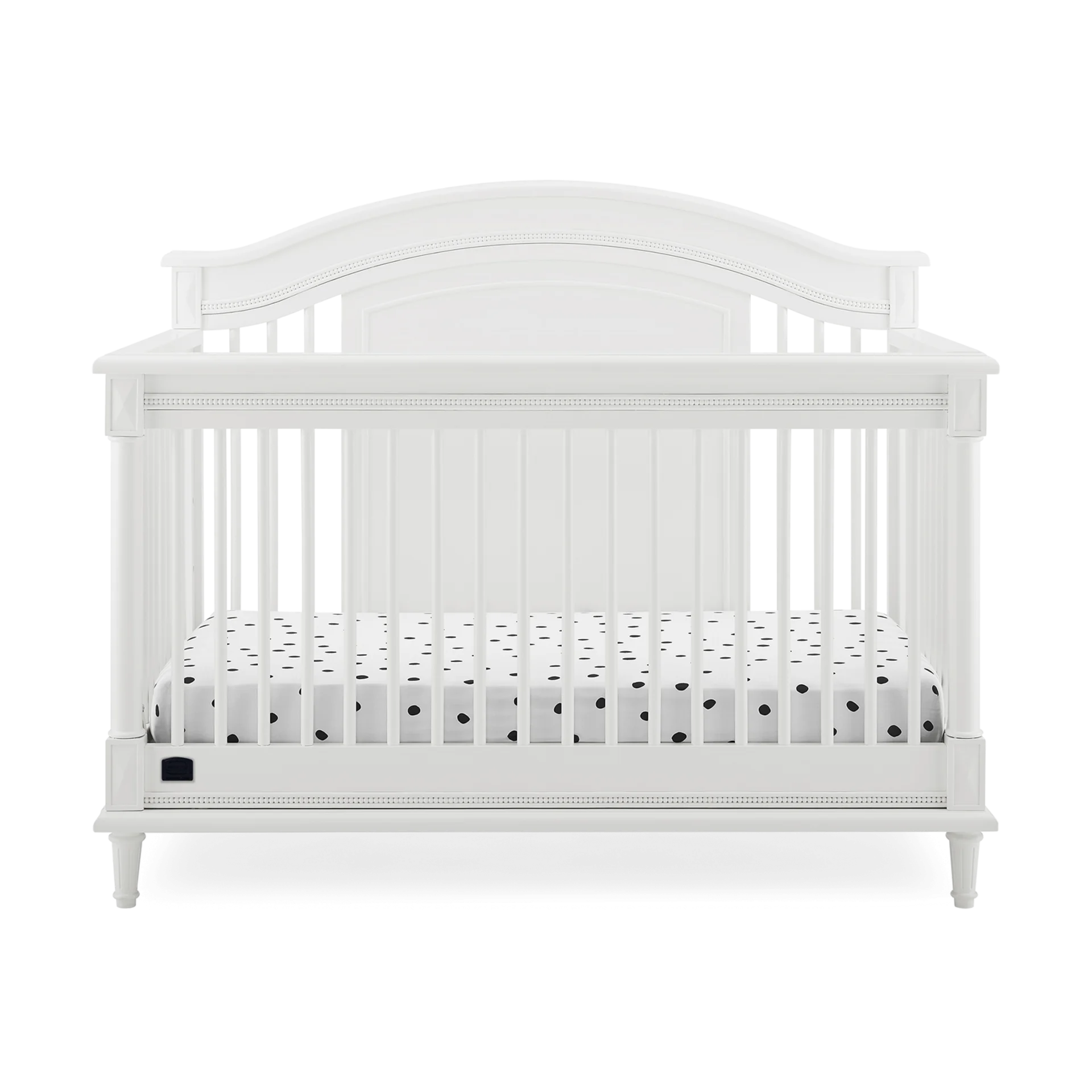 Simmons Kids Juliette 6-in-1 Convertible Crib with Toddler Rail - Bianca White | Babylist Shop