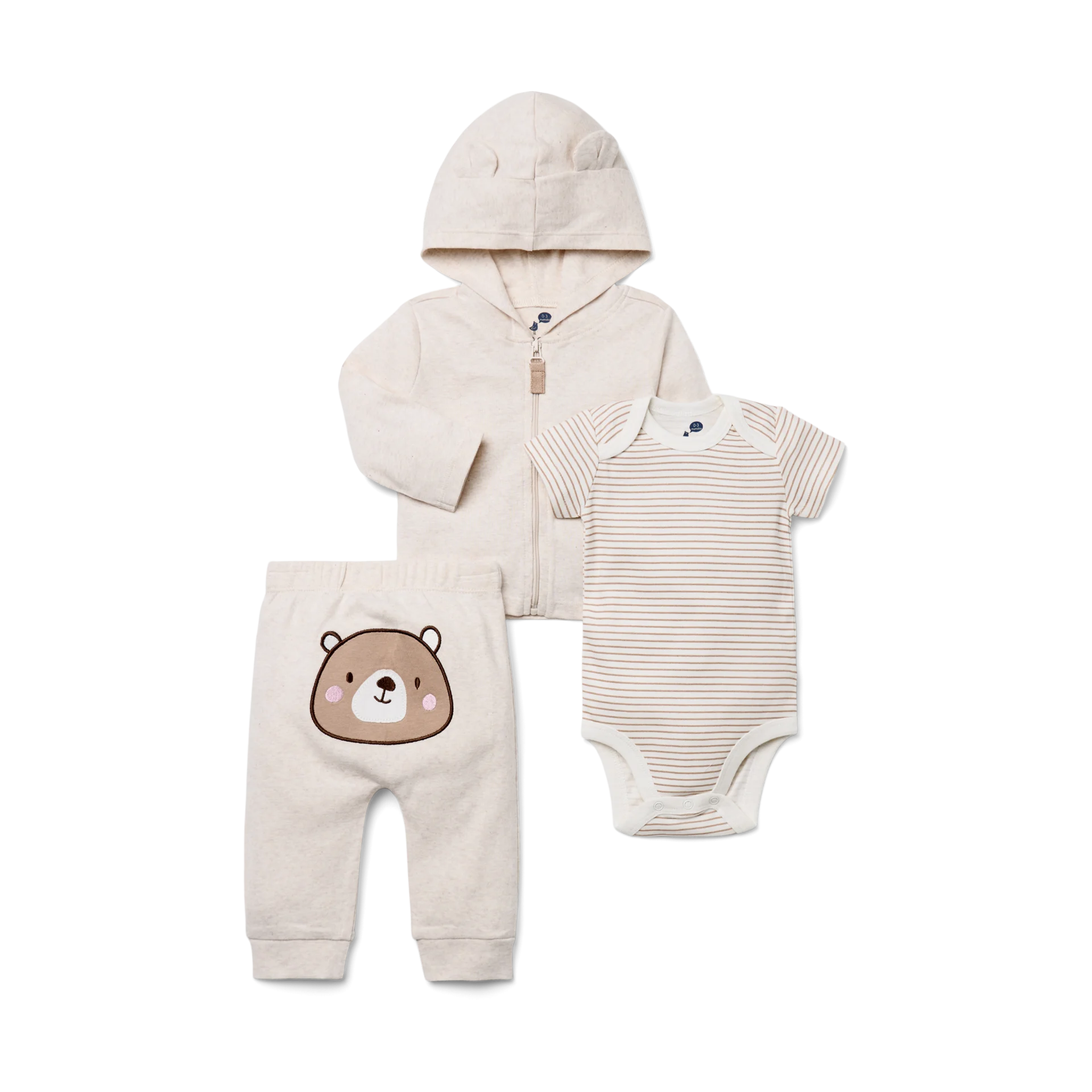 Small Story 3 Piece Hoodie Set - Beary Cute, 0-3 M | Babylist Shop