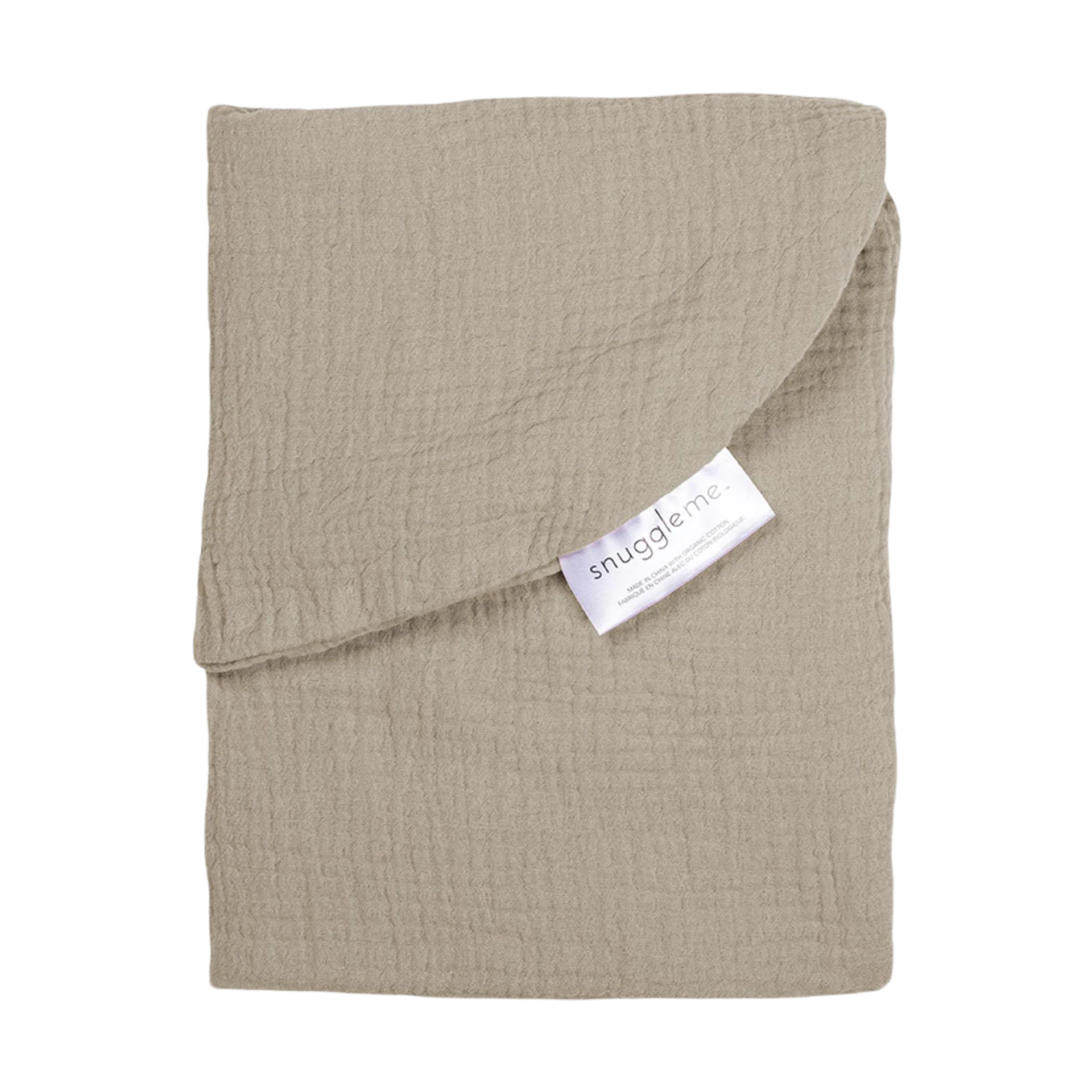 Snuggle Me Organic Infant Lounger Curve Muslin Cover - Birch | Babylist Shop